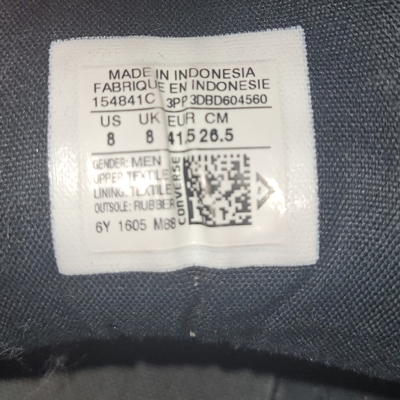 CONVERSE CHUCK TAYLOR 2 Tone Gray Leather & Canvas High Tops - Picture 6 of 13